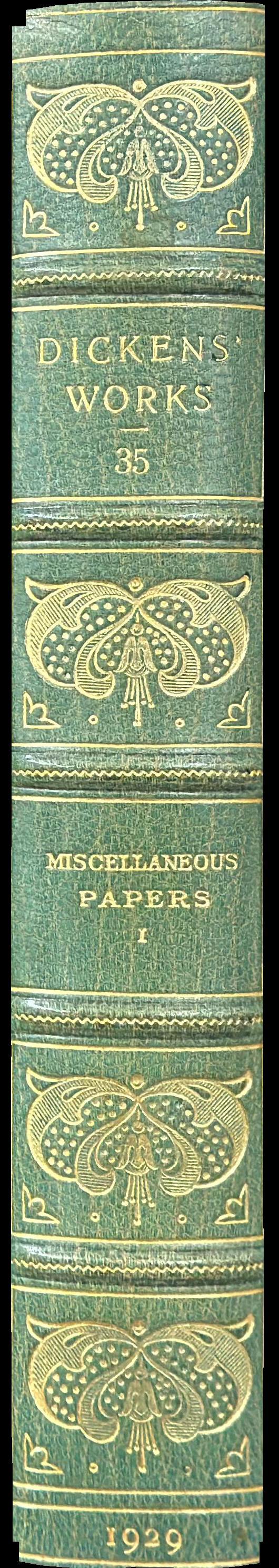 Miscellaneous papers : volume I spine