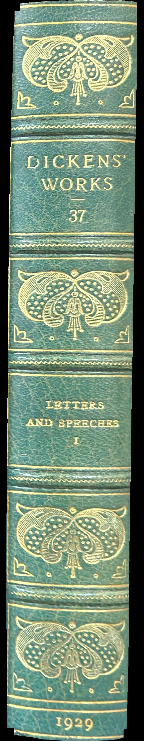 Letters and speeches : volume I spine