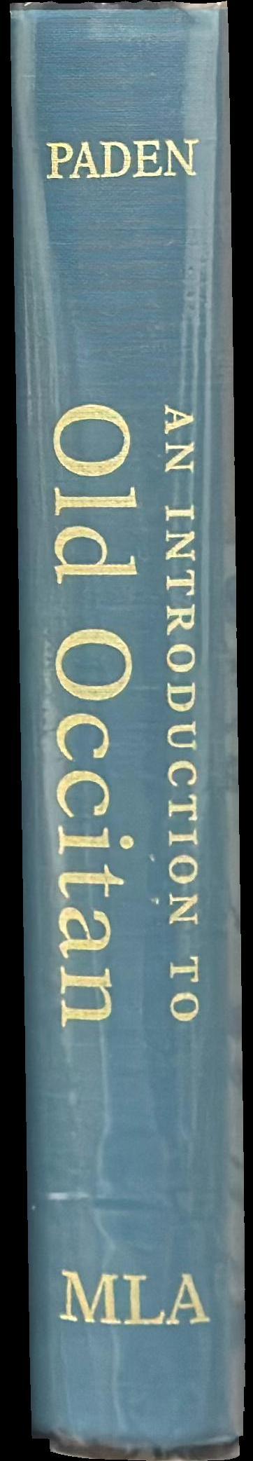 An introduction to Old Occitan spine