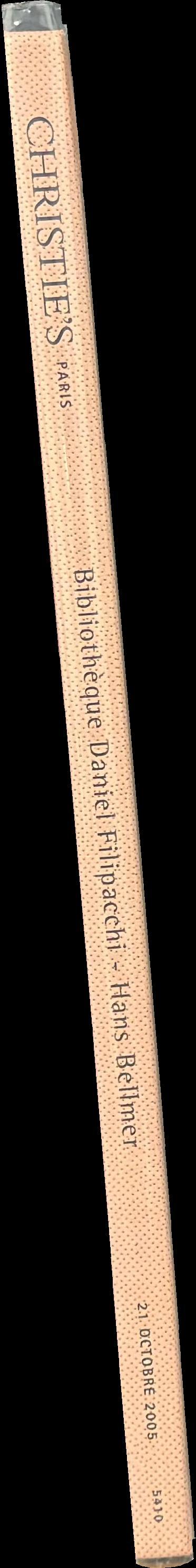 Le surrealisme et ses alentours livres, manuscrits, photographies et oeuvres sur papier : collection Daniel Filipacchi : vente en trois parties - deuxieme partie : vendredi 21 Octobre 2005 / Christie's spine