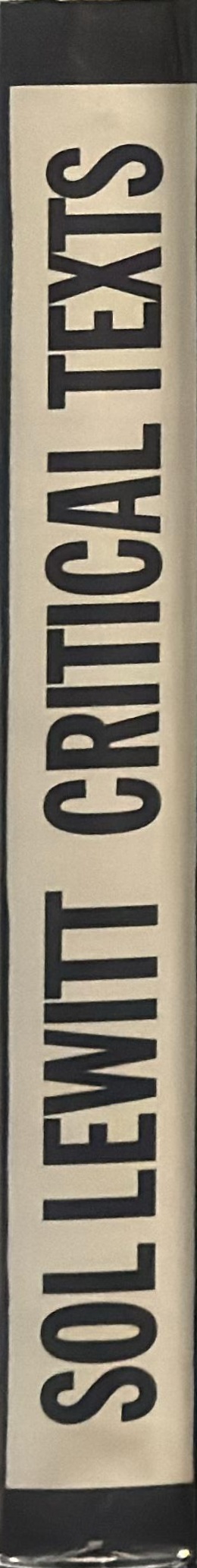 Sol Lewitt : critical texts spine