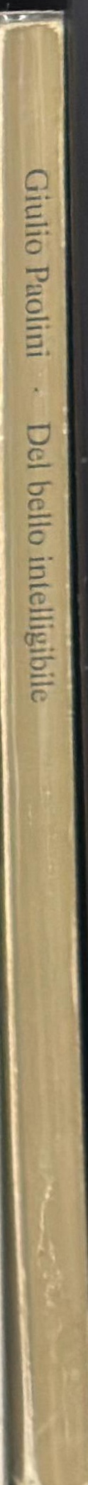 Giulio Paolini : del bello intelligible spine
