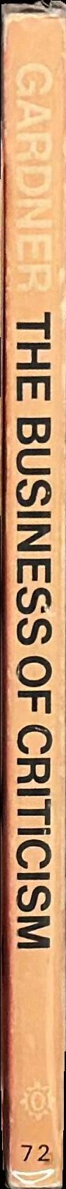 The business of criticism spine