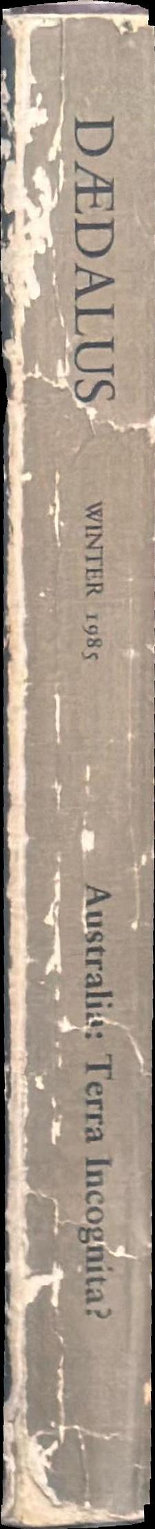 Daedalus : journal of the American Academy of Arts and Sciences spine