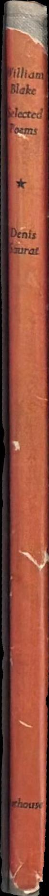 William Blake : selected poems spine