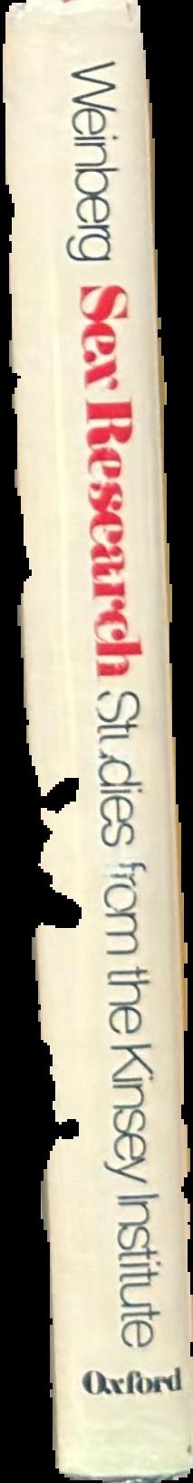 Sex research : studies from the Kinsey Institute spine