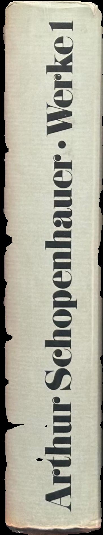 Arthur Schopenhauer : werke in zwei banden : band 1 spine