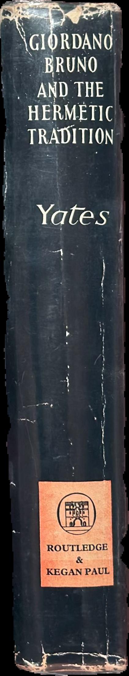 Giordano Bruno and the hermetic tradition spine