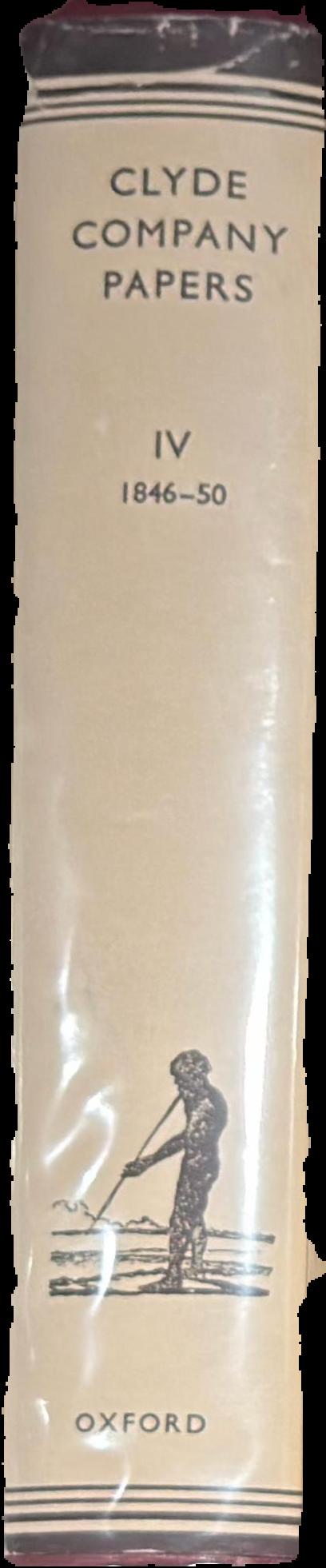 Clyde Company papers : IV 1846-50 spine