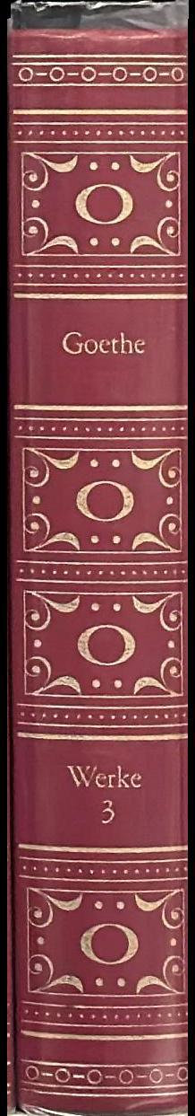 Johann Wolfgang Goethe, gesammelte Werke in acht Bänden, erster Band, Gedichte spine