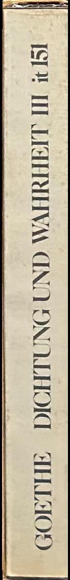 Dichtung und Wahrheit III spine
