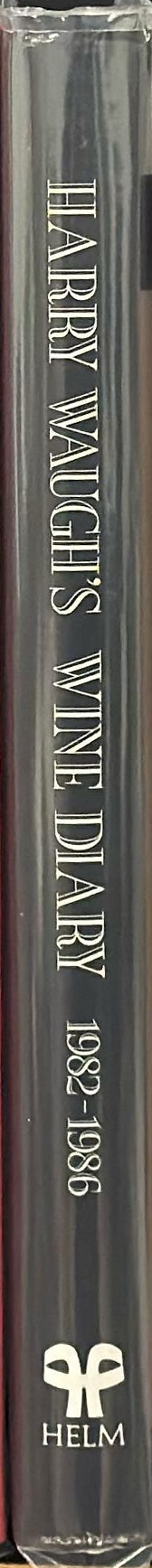 Harry Waugh's wine diary, 1982-1986 spine