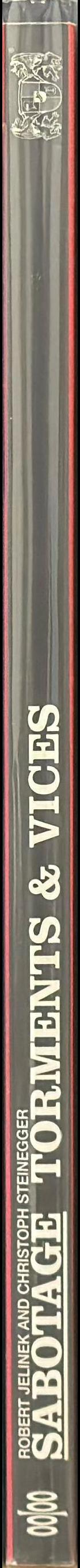 Sabotage : torments & vices, 1992-2002 spine