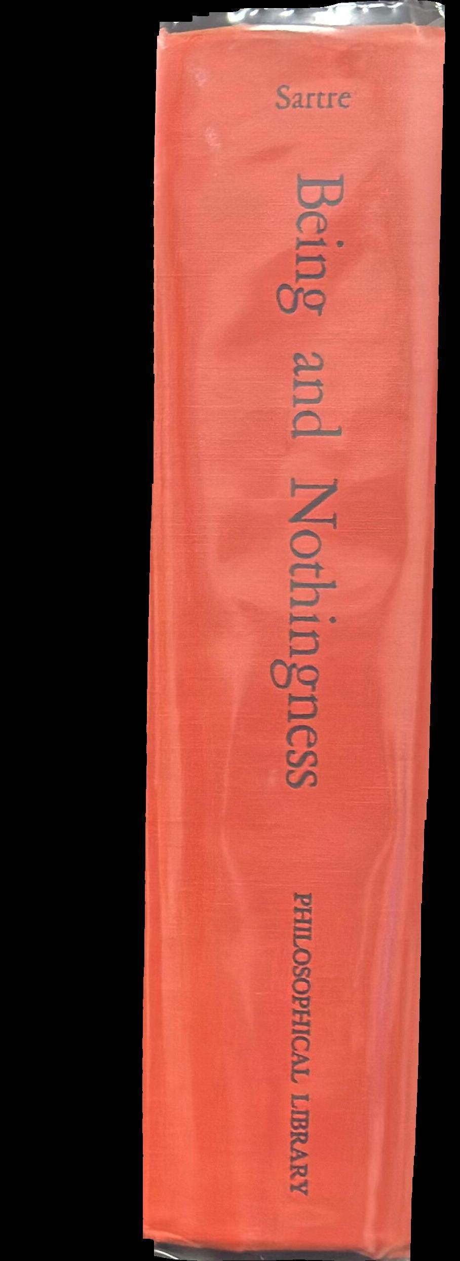 Being and nothingness : an essay on phenomenological ontology spine