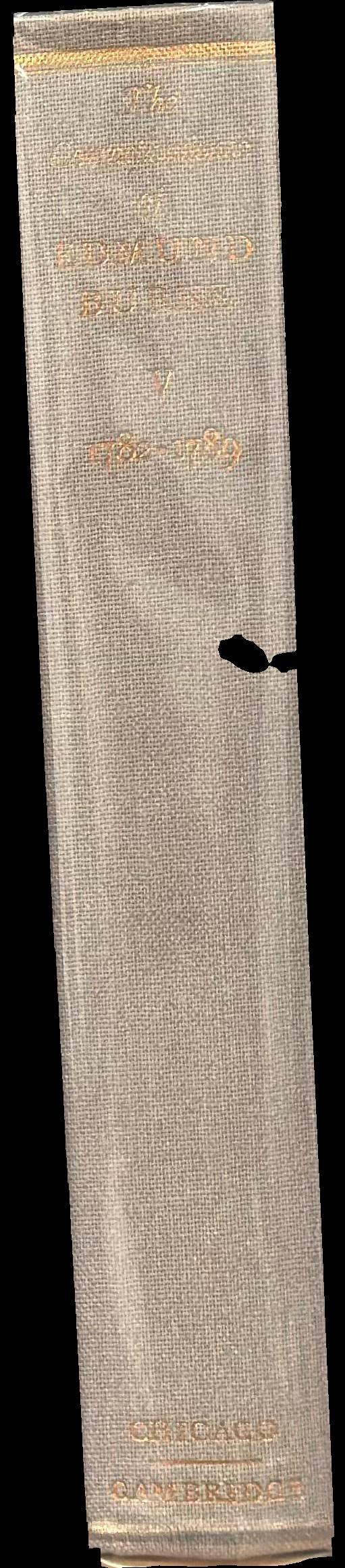 The correspondence of Edmund Burke : volume 5, July 1782-June 1789 spine