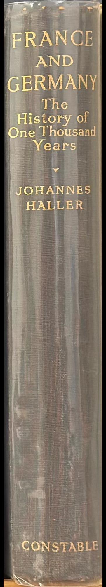 France and Germany : the history of one thousand years spine