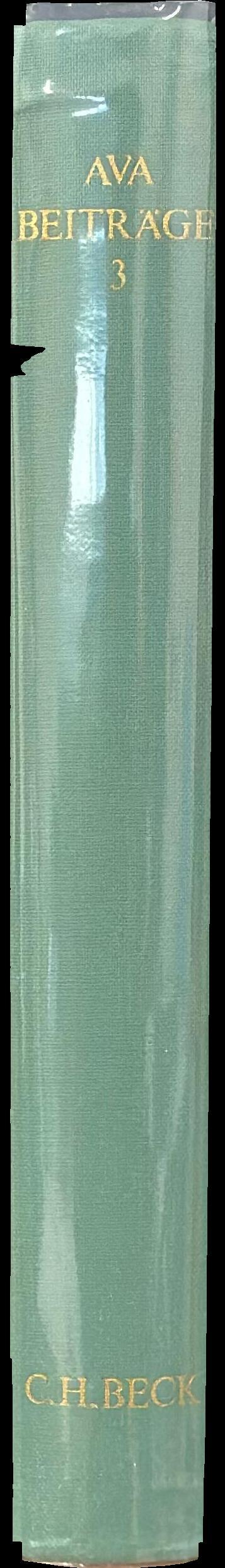 Beitrage zur allgemeinen und vergleichenden archaologie : band 3 spine