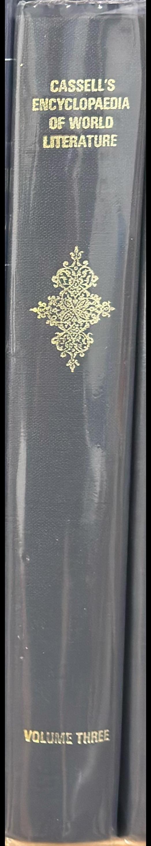 Cassell's encyclopaedia of world literature, volume three, biographies L-Z spine