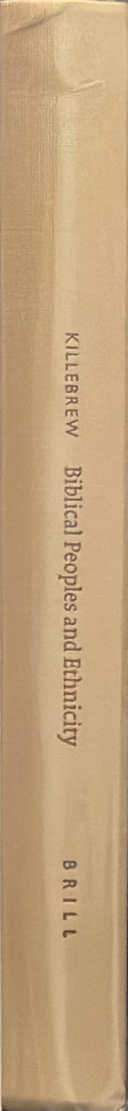 Biblical peoples and ethnicity : an archaeological study of Egyptians, Canaanites, Philistines and early Israel, 1300-1100 BCE spine