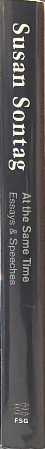 At the same time : essays and speeches spine