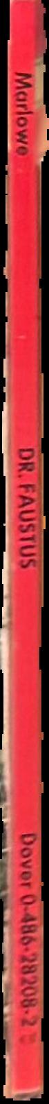 Dr. Faustus / Christopher Marlowe spine