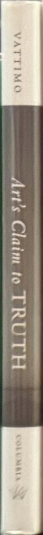 Art's claim to truth spine