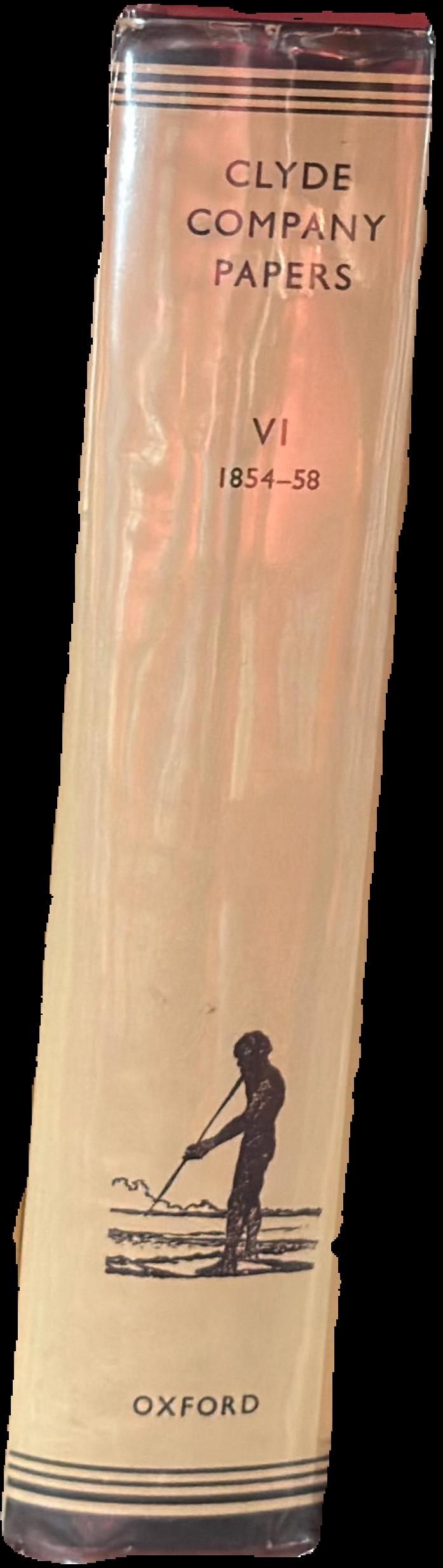 Clyde Company papers : VI 1854-58 spine