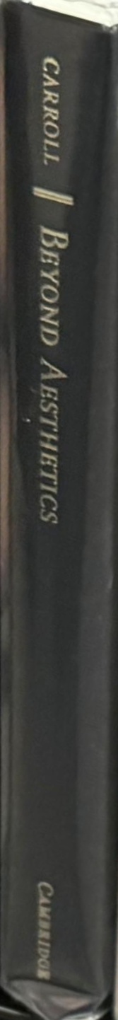 Beyond aesthetics : philosophical essays spine