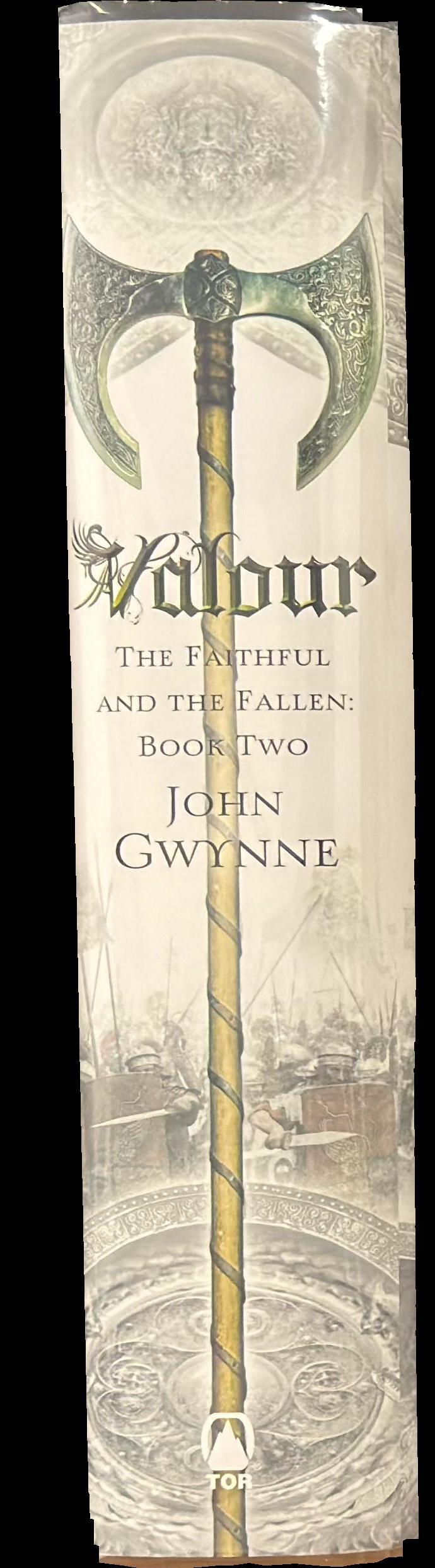 Valour : book two of the faithful and the fallen spine