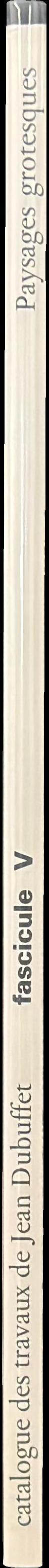 Catalogue des travaux de Jean Dubuffet : fascicule V : paysages grotesques spine