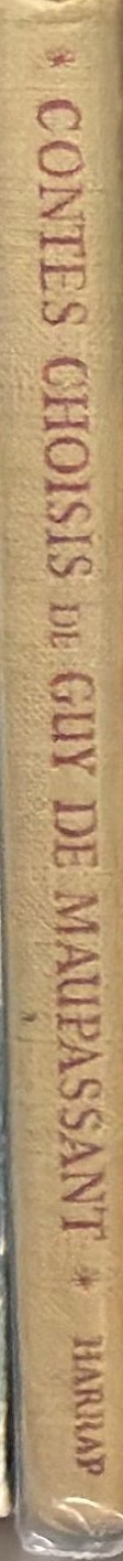 Contes choisis de Guy de Maupassant spine