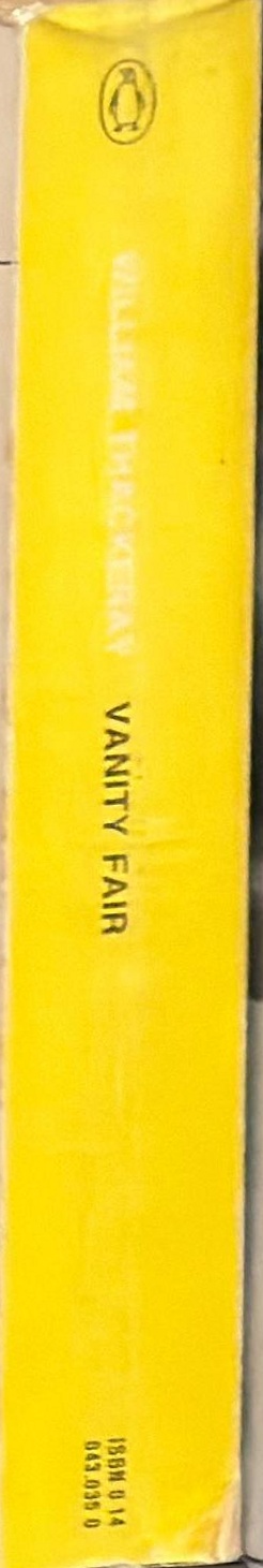 Vanity fair / William Thackeray ; edited with an introduction by J. I. M. Stewart spine