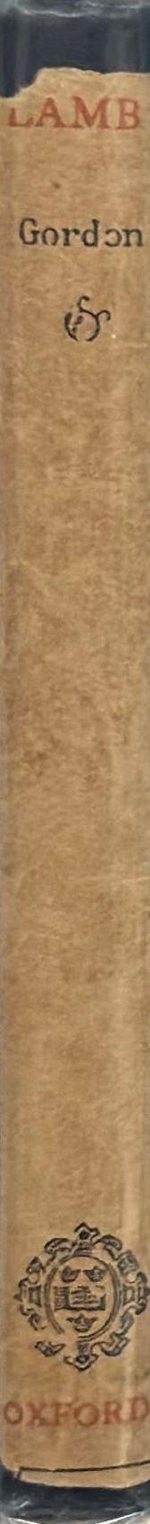 Charles Lamb : prose & poetry / with essays by Hazlitt & De Quincey ; introduction by George Gordon spine