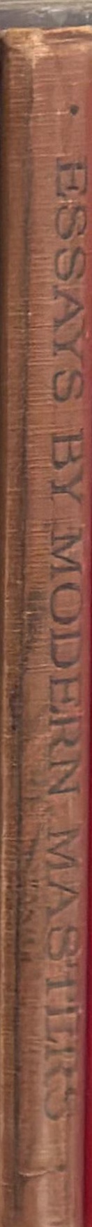 Essays by modern masters spine
