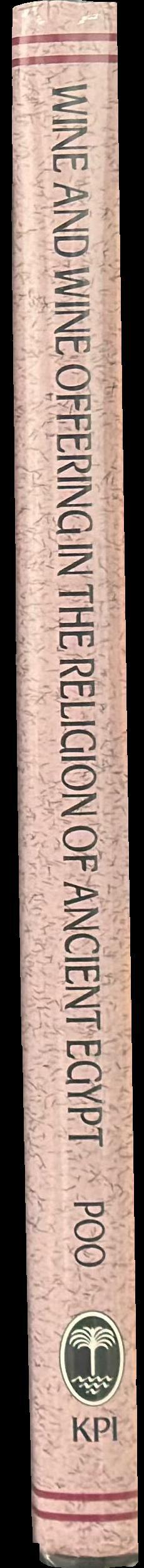 Wine and wine offering in the religion of ancient Egypt spine