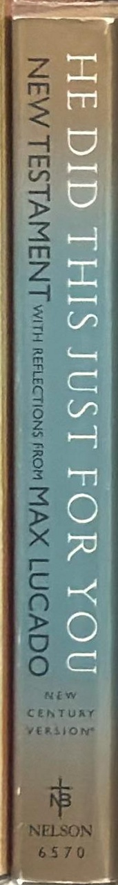He did this for you : New Testament spine
