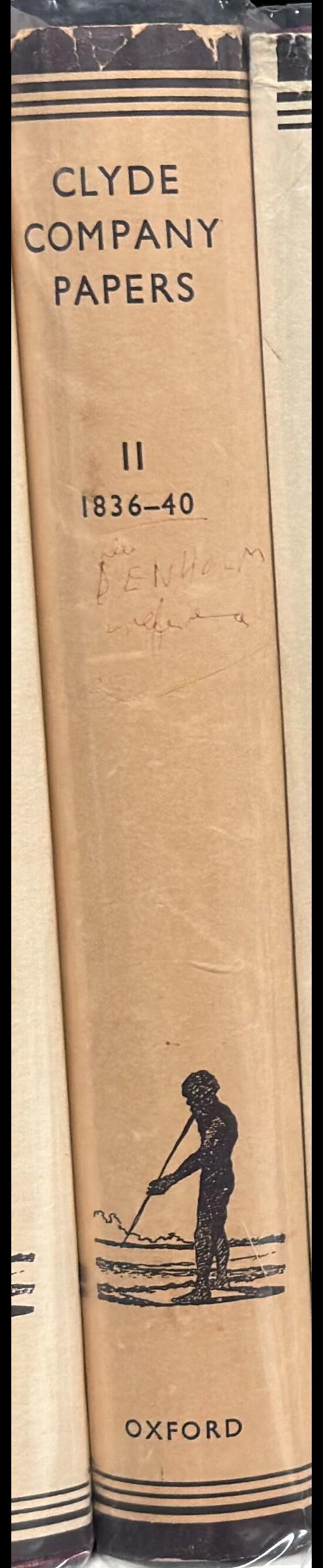 Clyde Company papers : II 1836-40 spine
