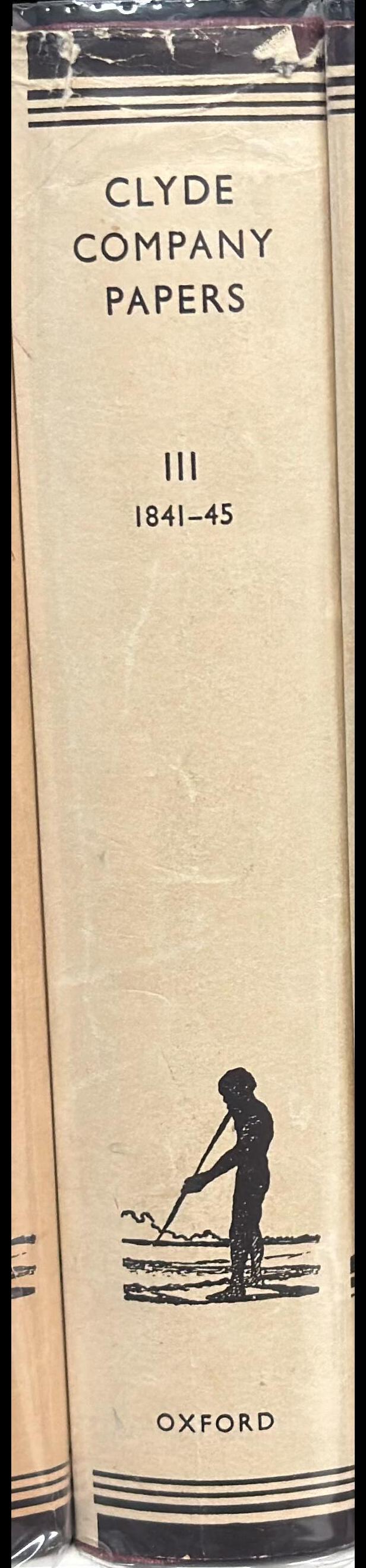 Clyde Company papers : III 1841-45 spine