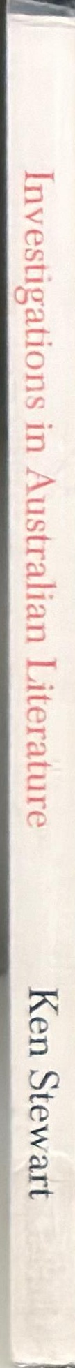Investigations in Australian literature spine