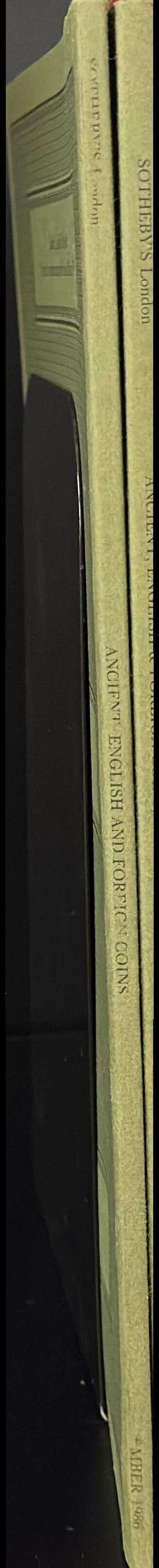 Ancient, English and foreign coins spine