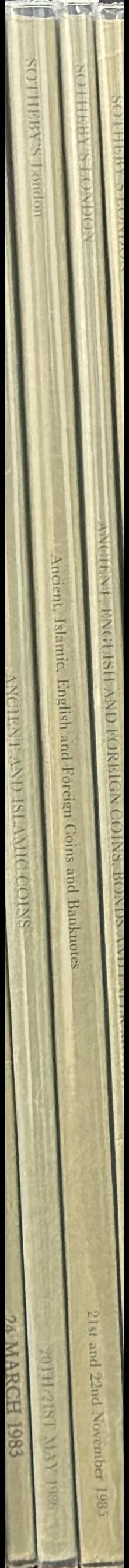 Ancient, Islamic, English and foreign coins and banknotes spine