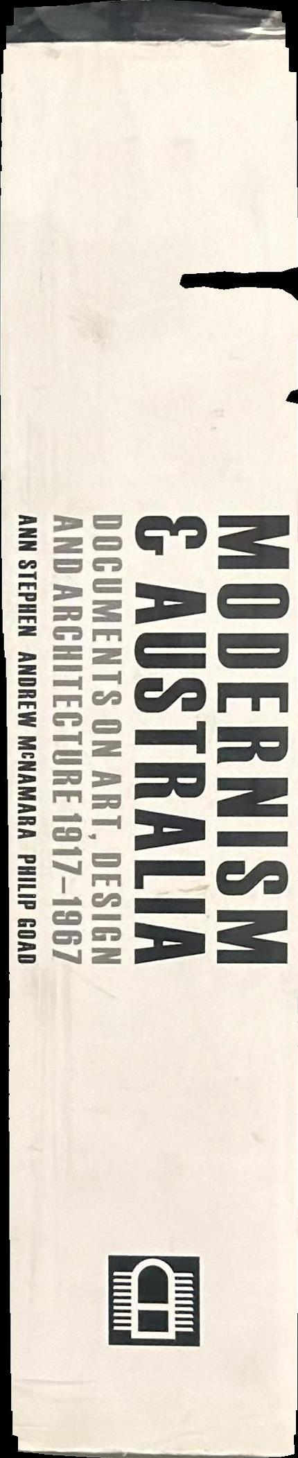 Modernism & Australia : documents on art, design and architecture 1917-1967 spine