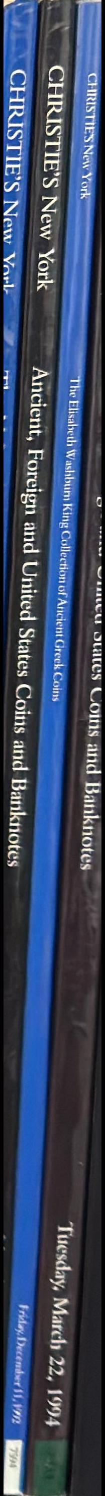 The Elisabeth Washburn King Collection of ancient Greek coins : the property of Bryn Mawr College spine