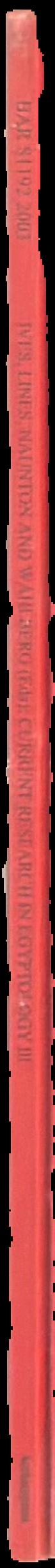 Current research in Egyptology III : December 2001 spine