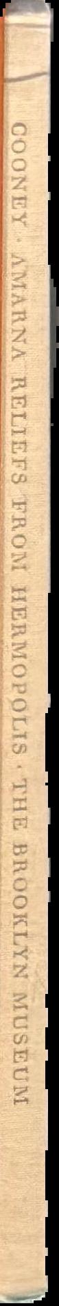 Amarna reliefs from Hermopolis in American Collections spine