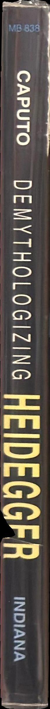 Demythologizing Heidegger spine