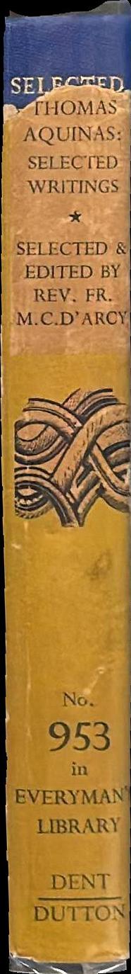 Selected writings / Thomas Aquinas spine