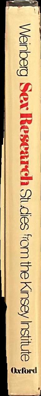 Sex research : studies from the Kinsey Institute spine