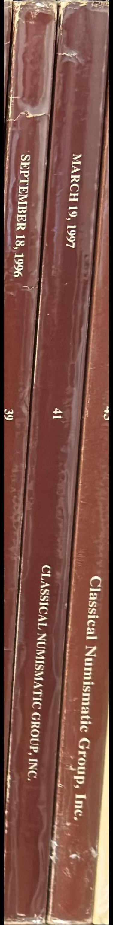 Auction 41 : a mail bid sale featuring a West Coast collection of ancient Egyptian coinage from Ptolemaic to Byzantine times with a special emphasis on the coinage of Roman Egypt ; plus two other important consignments of Roman Egyptian coinage ; a specia spine