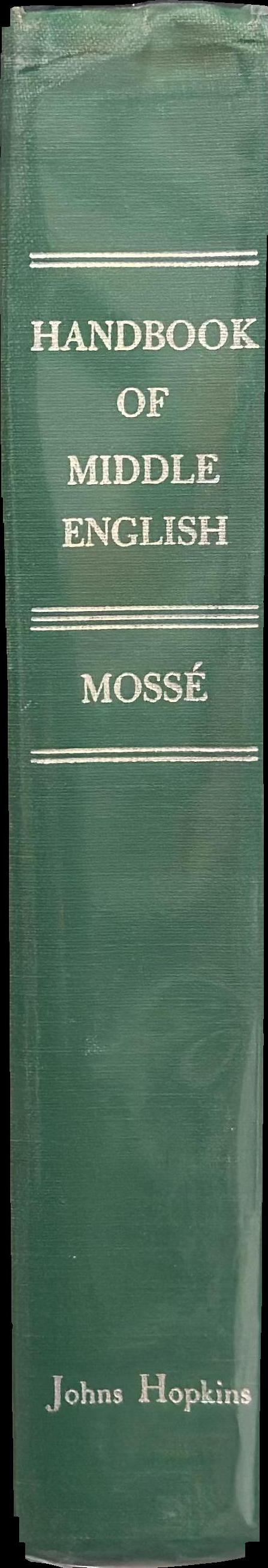 Handbook of Middle English spine